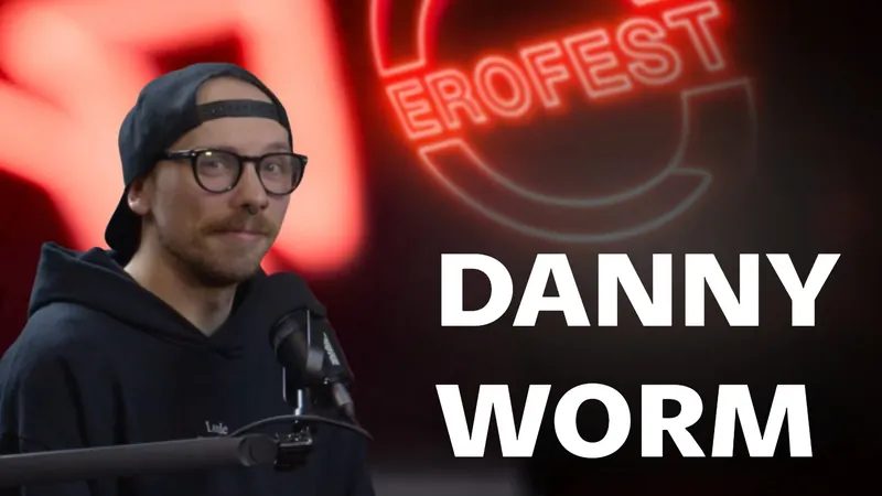 Obálka 26. dílu Erofest Podcastu — Danny Worm