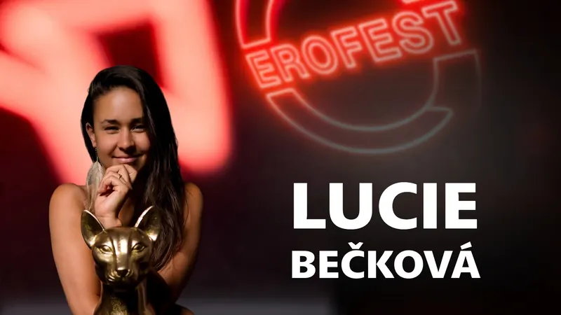 Obálka 32. dílu Erofest Podcastu — Lucie Bečková
