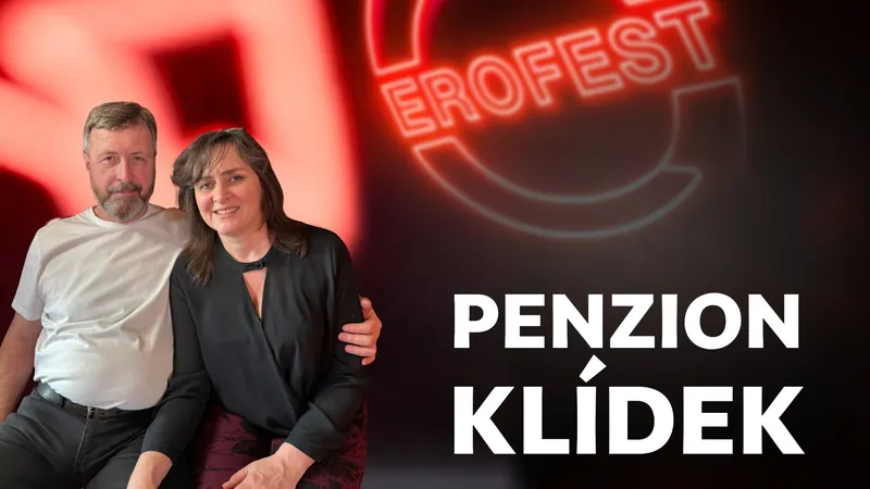 Obálka 47. dílu Erofest Podcastu — Penzion Klídek