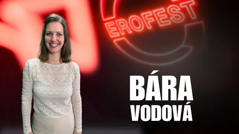 Obálka 52. dílu Erofest Podcastu — Bára Vodová