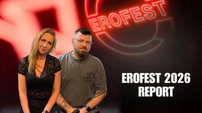 Obálka 54. dílu Erofest Podcastu — Erofest 2026 Report